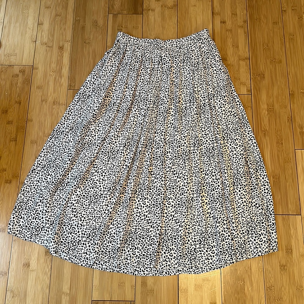 Target who what wear cheetah midi skirt
